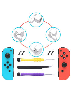 Pestillos Metálicos FYOUNG para JoyCon Switch - Kit de Reparación