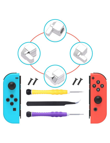 Pestillos Metálicos FYOUNG para JoyCon Switch - Kit de Reparación