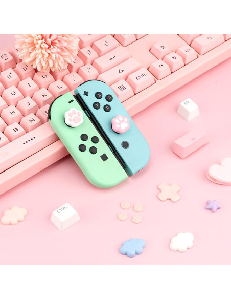 Juego de tapas de botón GeekShare para Switch - Rosa