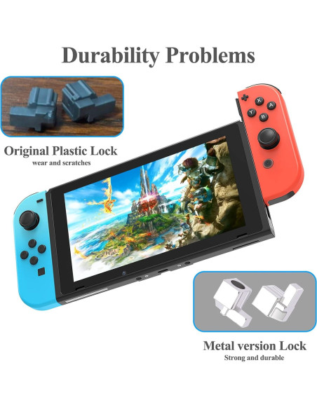 Pestillos Metálicos FYOUNG para JoyCon Switch - Kit de Reparación