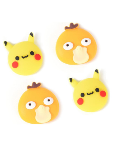 Tapas de Agarre DLseego para Joy-Con Switch Amarillo