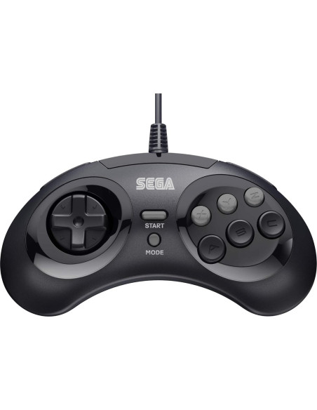 Controlador USB Retro-Bit Sega Genesis 8 Botones Negro