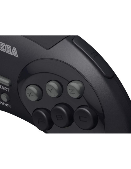 Controlador USB Retro-Bit Sega Genesis 8 Botones Negro