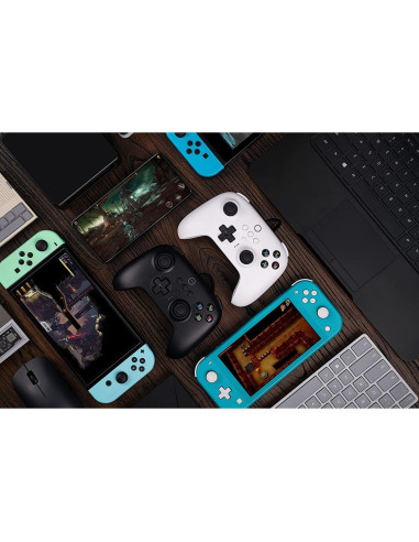 Controlador USB 8Bitdo Ultimate Blanco para PC y Switch