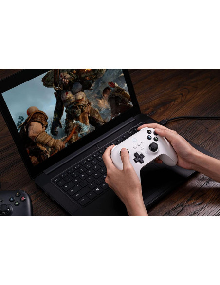 Controlador USB 8Bitdo Ultimate Blanco para PC y Switch