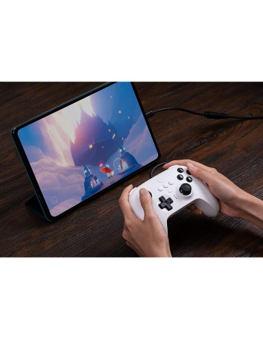 Controlador USB 8Bitdo Ultimate Blanco para PC y Switch