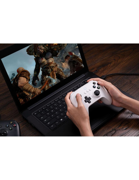 Controlador USB 8Bitdo Ultimate Blanco para PC y Switch