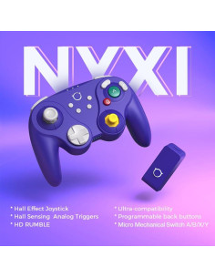 Controlador Bluetooth NYXI Warrior para Switch y PC, Violeta 2