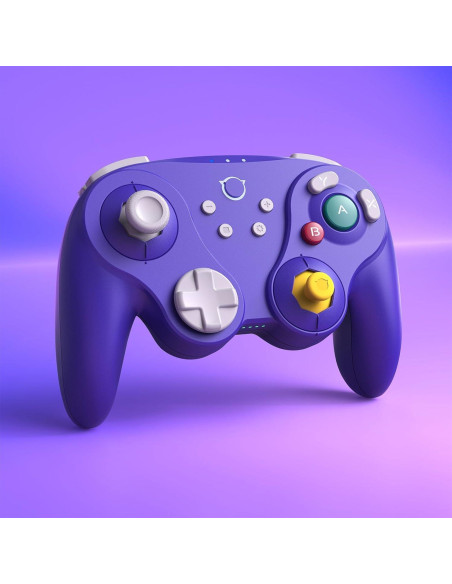 Controlador Bluetooth NYXI Warrior para Switch y PC, Violeta