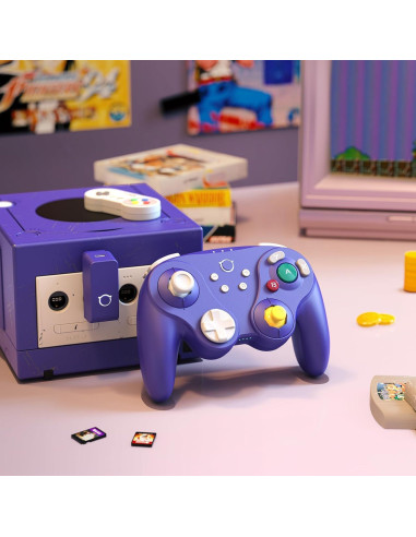 Controlador Bluetooth NYXI Warrior para Switch y PC, Violeta