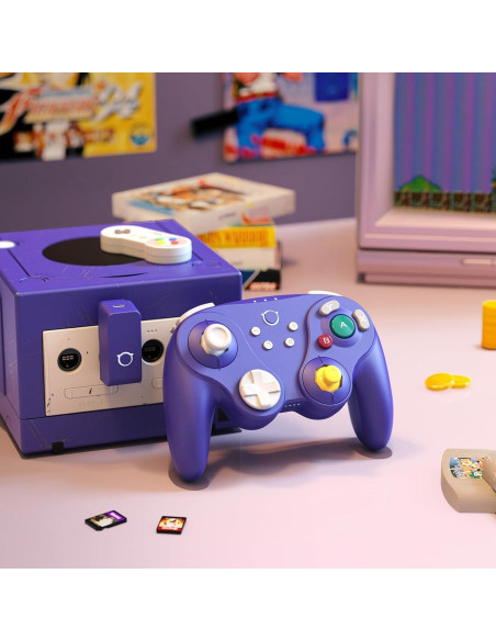Controlador Bluetooth NYXI Warrior para Switch y PC, Violeta