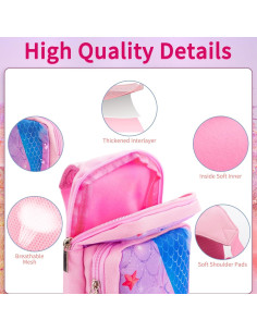 Bolsa de Viaje GLDRAM Sirena para Nintendo Switch Lite y OLED 2