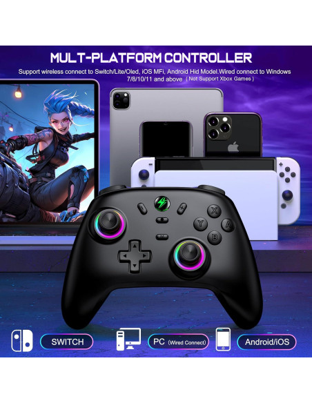 Controlador Pro Inalámbrico NinjaPlusOX para Nintendo Switch