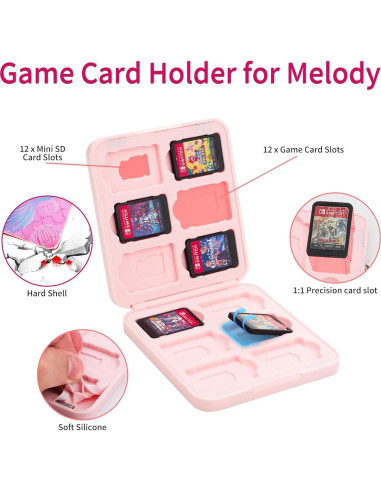 Bolsa de Viaje GLDRAM Sirena para Nintendo Switch Lite y OLED