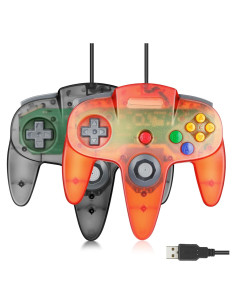 Controlador USB N64 FISUPER 2 Piezas para PC y Raspberry Pi