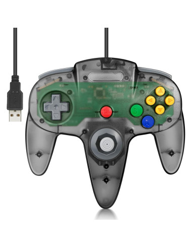 Controlador USB N64 FISUPER 2 Piezas para PC y Raspberry Pi
