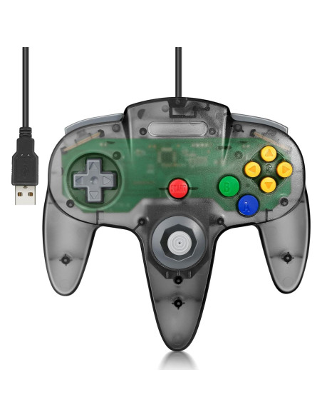 Controlador USB N64 FISUPER 2 Piezas para PC y Raspberry Pi