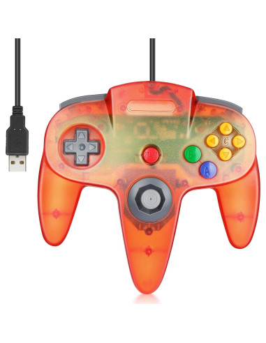 Controlador USB N64 FISUPER 2 Piezas para PC y Raspberry Pi