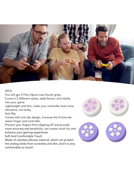 4PCS Empuñaduras Antideslizantes para Joycon Ciciglow