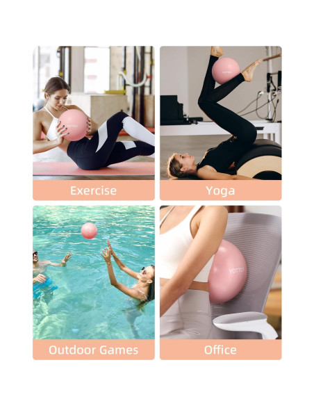 Pelota de Pilates YOTTOY 25.4 cm Antiburst Rosa Pelota de Pilates YOTTOY 25.4 cm Antiburst Rosa