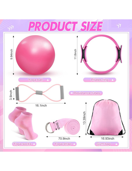 Kit de Pilates y Yoga Poen 30 Piezas para Mujeres Kit de Pilates y Yoga Poen 30 Piezas para Mujeres