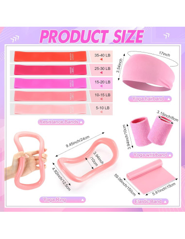 Kit de Pilates y Yoga Poen 30 Piezas para Mujeres