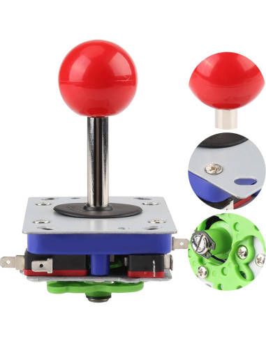 Joystick Arcade Zippy 2/4/8 Vías Ajustable para Juegos
