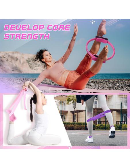 Kit de Pilates y Yoga Poen 30 Piezas para Mujeres Kit de Pilates y Yoga Poen 30 Piezas para Mujeres