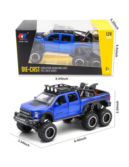 Camión Monstruo F150 Ming You 1/24 con Sonido y Luz