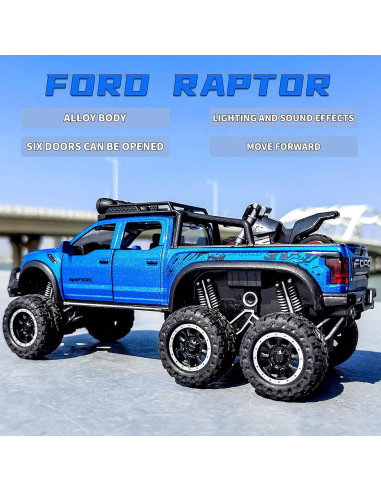 Camión Monstruo F150 Ming You 1/24 con Sonido y Luz