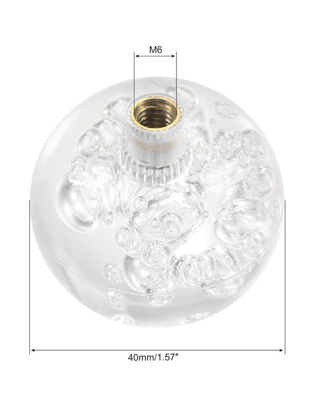 Mango Joystick M6 MECCANIXITY Transparente 40mm 2 Piezas