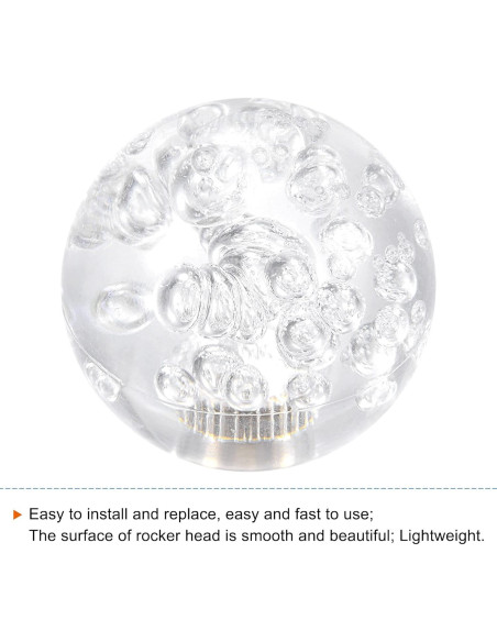 Mango Joystick M6 MECCANIXITY Transparente 40mm 2 Piezas