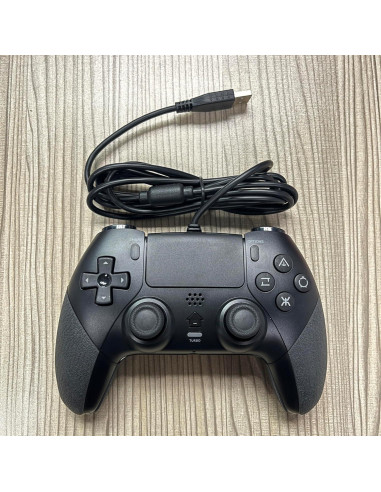 Controlador por Cable GAMFAMI PS4 con Vibración y Joystick