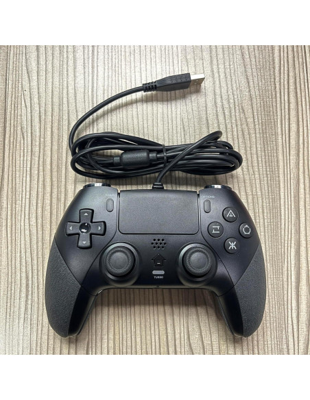 Controlador por Cable GAMFAMI PS4 con Vibración y Joystick