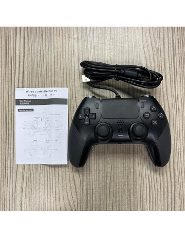 Controlador por Cable GAMFAMI PS4 con Vibración y Joystick