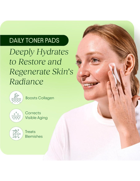 Toner Pads JiYu Anti-Envejecimiento 100 Unidades Eucalipto