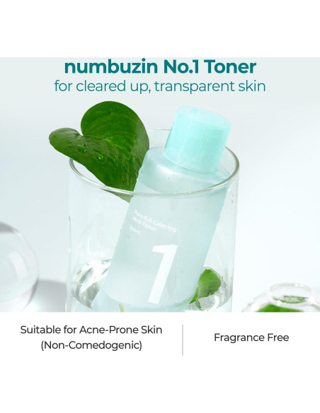 Tónico Herbáceo Calmante Numbuzin 300 ml Piel Sensible