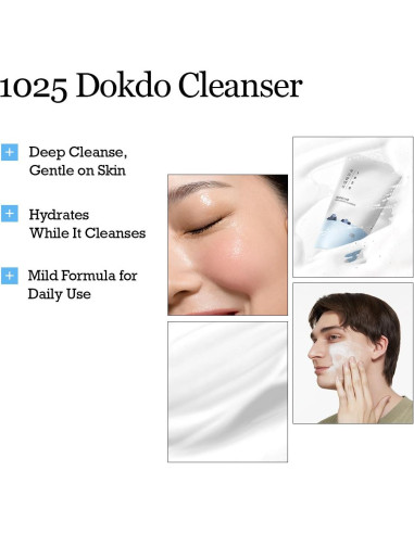 Limpiador Facial Bajo pH ROUND LAB Dokdo 150 ml - Piel Sensible