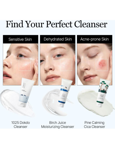 Limpiador Facial Bajo pH ROUND LAB Dokdo 150 ml - Piel Sensible