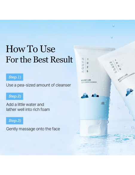 Limpiador Facial Bajo pH ROUND LAB Dokdo 150 ml - Piel Sensible