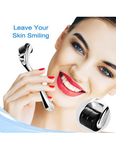 Rodillo Derma Microneedling Diougens Lee 540 Agujas Titanio 2