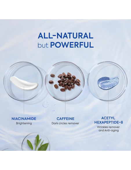 Crema para Ojos con Cafeína para Hombres - Rodillo Desinflamador