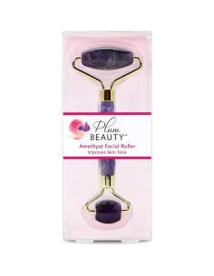 Rodillo Facial de Amatista Plum Beauty 16.76 cm Antienvejecimiento 2