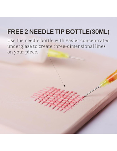 Juego de Underglaze Pasler - 12 Colores 60 ml Líquido Cerámica