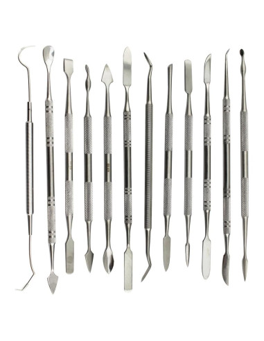 Juego de Cuchillos de Cera PHYHOO 12 Piezas Acero Inoxidable