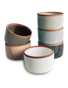 Ramekins Cerámicos MORA 8oz Set de 6 Antiadherentes