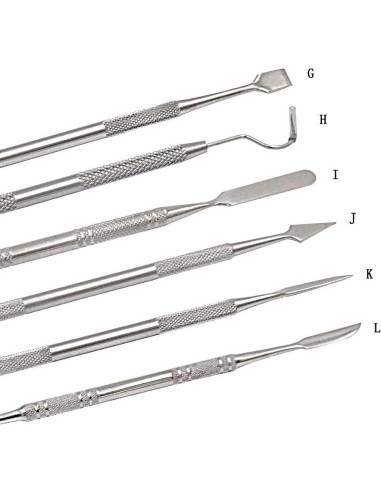 Juego de Cuchillos de Cera PHYHOO 12 Piezas Acero Inoxidable