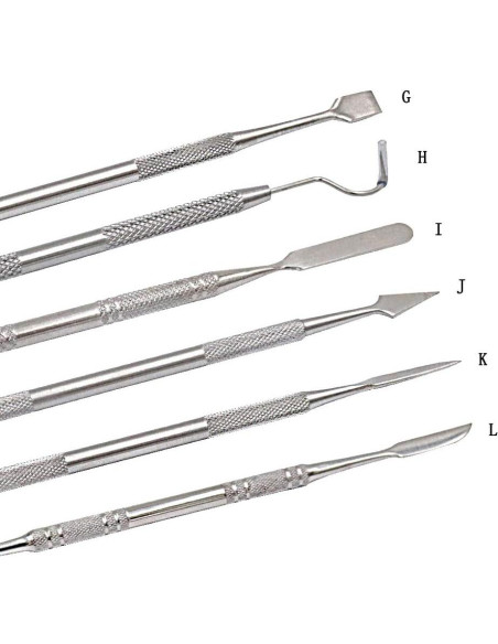 Juego de Cuchillos de Cera PHYHOO 12 Piezas Acero Inoxidable