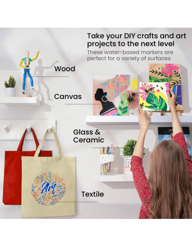 Marcadores de Pintura Acrílica ARTEZA Set 20 Colores Variados