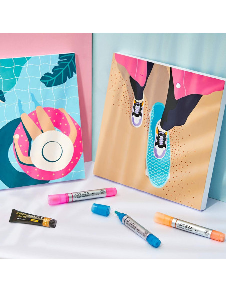 Marcadores de Pintura Acrílica ARTEZA Set 20 Colores Variados